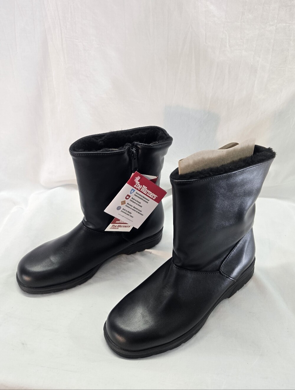 Toe Warmers Women's Size 11N  Waterproof mid-calf winter Boots Black New
